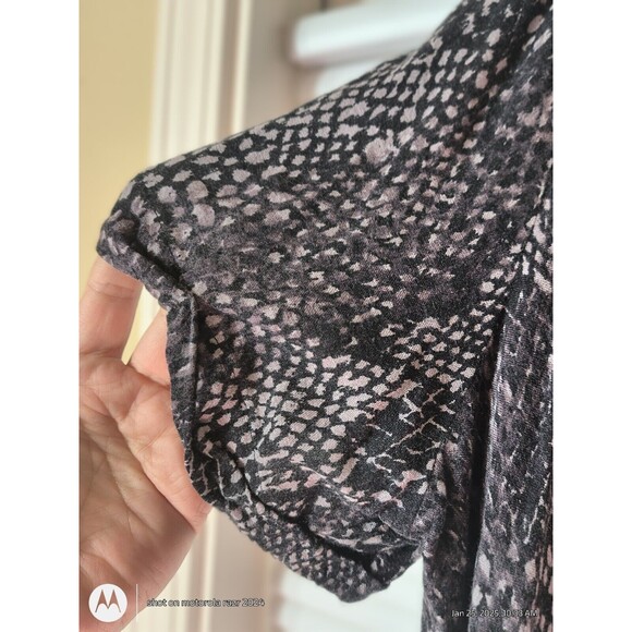 Rock & Republic Collared Short Sleeve Shirt Hi-Low Animal Print Size  XXL #p80-8 - Picture 3 of 10